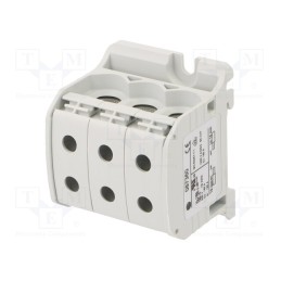 1 pcs x SIMET - 81003002 - Splice terminal: rail, 50mm2, ways: 1, terminals: 6, grey, STB, TS35
