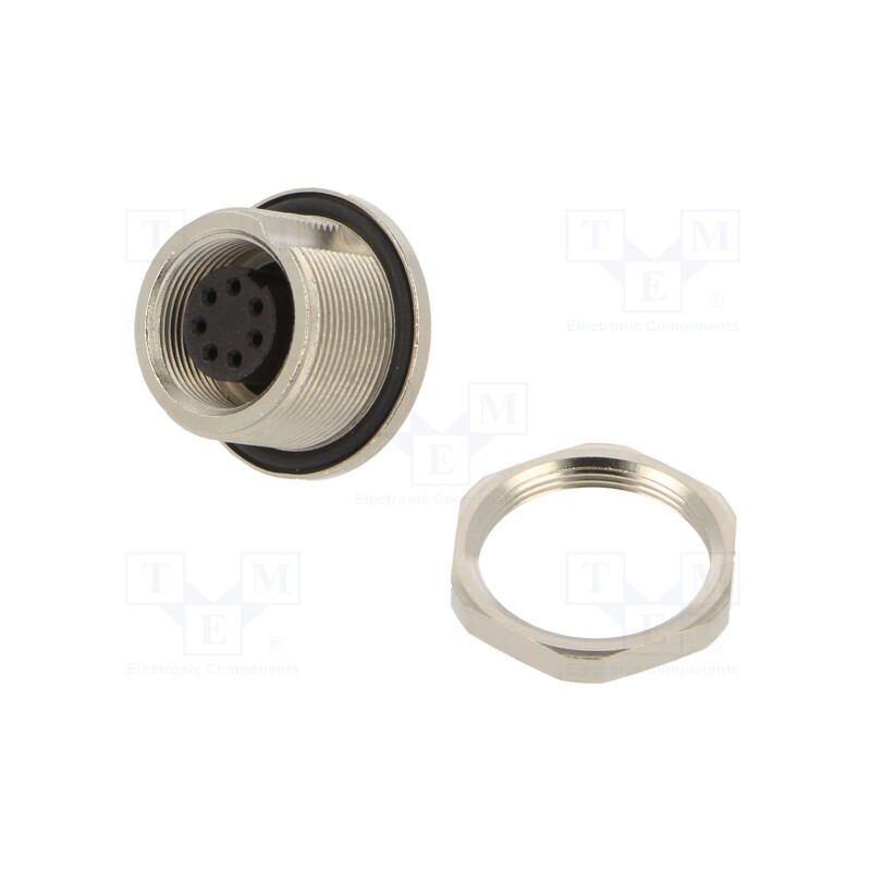 1 pcs x BINDER - 09 0424 90 07 - Connector: M9, socket, 702,712, female, PIN: 7, unshielded, 1A, IP67