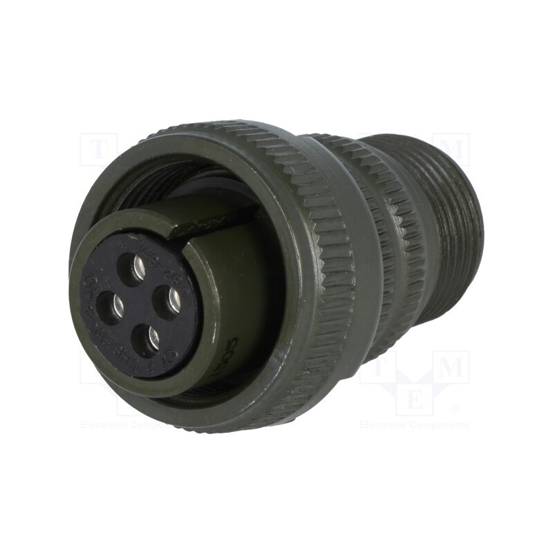 1 pcs x AMPHENOL - DS3106A 14S-2S - Connector: circular, size 14S, MS/DS, aluminium alloy, olive, plug