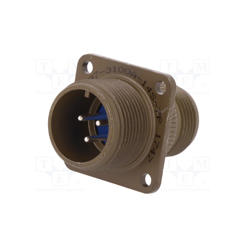 1 pcs x AMPHENOL - 97-3100A-14S-7P - Connector: circular, size 14S, 97, aluminium alloy, olive, socket