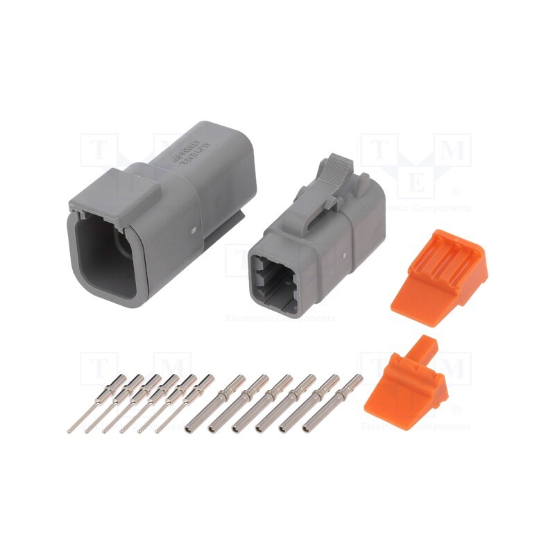 1 pcs x AMPHENOL - ATM6PS-CKIT - Connector: wire-wire, ATM, male + female, plug, for cable, PIN: 6