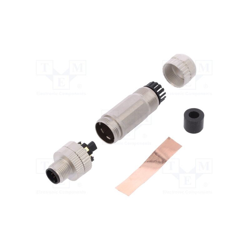 1 pcs x DEGSON ELECTRONICS - PBSH-M12A-08P-MM-SL7001-00A(H) - Plug, M12, PIN: 8, male, A code-DeviceNet / CANopen, for cable