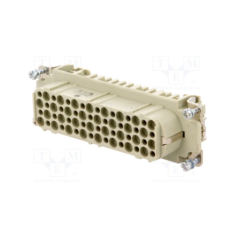 1 pcs x HARTING - 9210643101 - Connector: HDC, contact insert, female, Han® D, PIN: 64, 64+PE, 10A