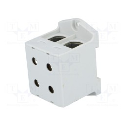 1 pcs x OUNEVA - VC05-0031 - Splice terminal: rail, 25÷150mm2, ways: 1, terminals: 4, grey, TS35