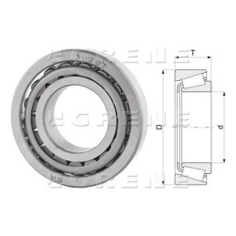 Tapered roller bearing 35x72x18 2 mm flt