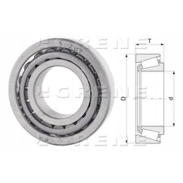 Tapered roller bearing 35x72x18 2 mm flt