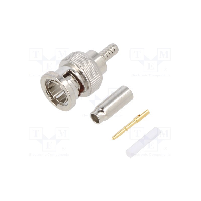 1 pcs x AMPHENOL RF - 031-70013 - Plug, BNC, male, straight, 75Ω, crimped, for cable, PTFE, -65÷165°C