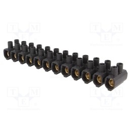 1 pcs x SIMET - 89150007 - Terminal block, screw terminal, 35mm2, 750V, ways: 12, black