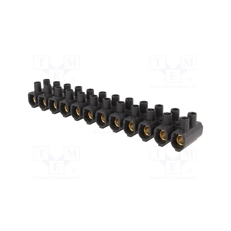 1 pcs x SIMET - 89150007 - Terminal block, screw terminal, 35mm2, 750V, ways: 12, black