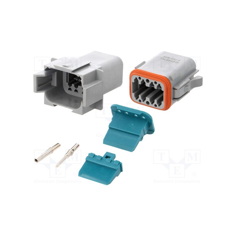 1 pcs x AMPHENOL - AT8PS-CKIT - Connector: wire-wire, AT, male + female, plug, for cable, PIN: 8