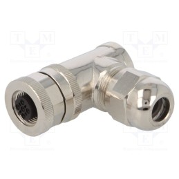 1 pcs x TE Connectivity - T4112412051-000 - Plug, M12, PIN: 5, female, B code-Profibus, for cable, IP67, 60V, 4A