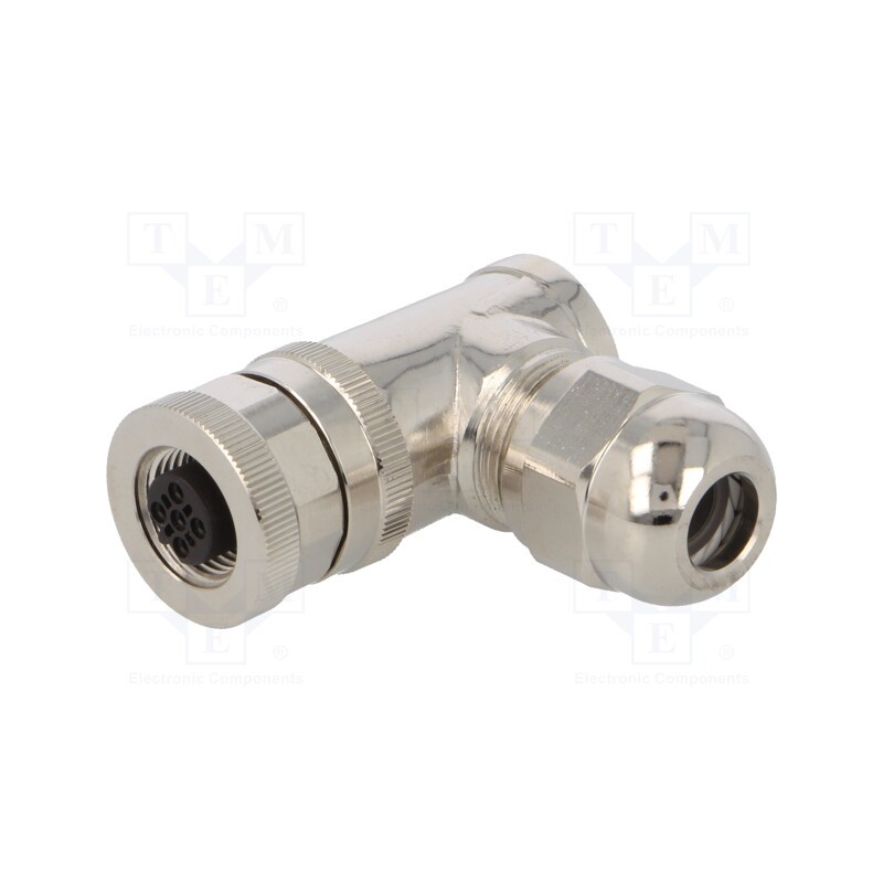 1 pcs x TE Connectivity - T4112412051-000 - Plug, M12, PIN: 5, female, B code-Profibus, for cable, IP67, 60V, 4A