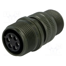 1 pcs x AMPHENOL - DS3101A 14S-6S - Connector: circular, size 14S, MS/DS, aluminium alloy, olive, plug