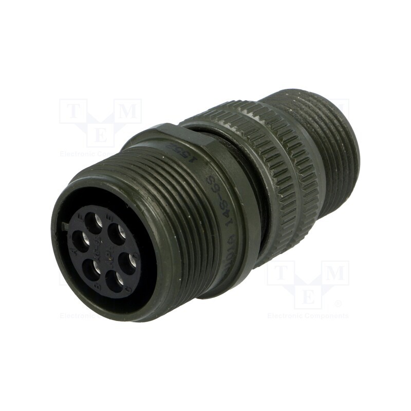 1 pcs x AMPHENOL - DS3101A 14S-6S - Connector: circular, size 14S, MS/DS, aluminium alloy, olive, plug