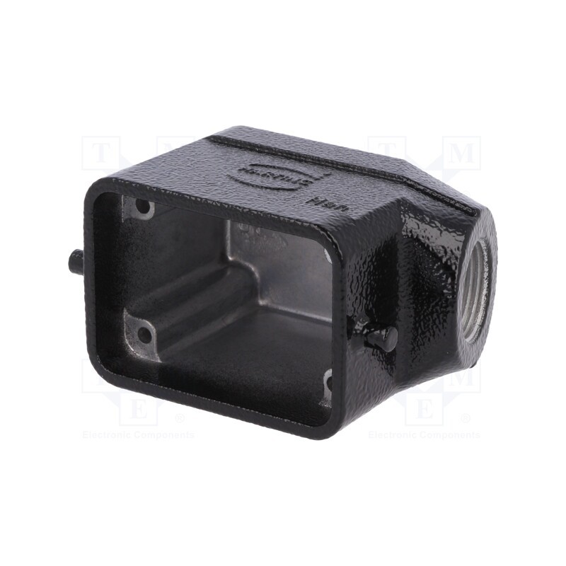 1 pcs x HARTING - 19307061540 - Enclosure: for HDC connectors, Han® B, size 6B, for latch, angled