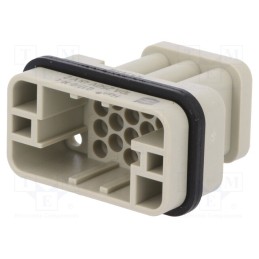 1 pcs x HARTING - 9120173001 - Connector: HDC, contact insert, male, Han Q, PIN: 18, 17+PE, crimped