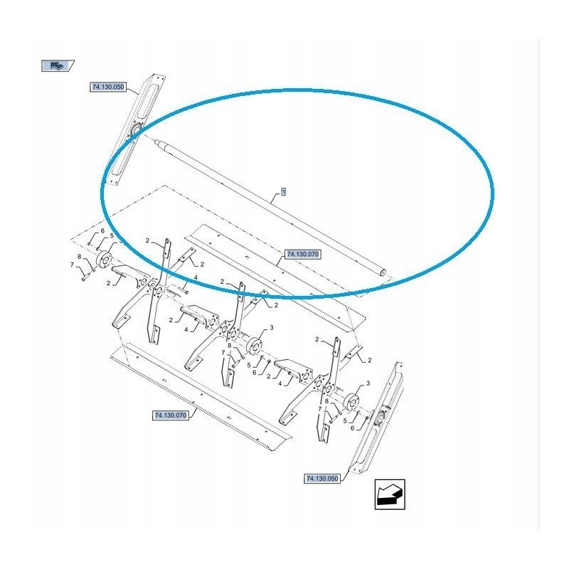 Walek new holland cx 47712772 cnh