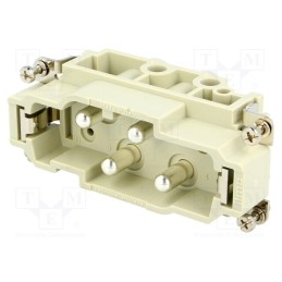 1 pcs x ILME - CXM 4/0 - Connector: HDC, contact insert, male, CX, PIN: 4, 4+PE, size 77.27