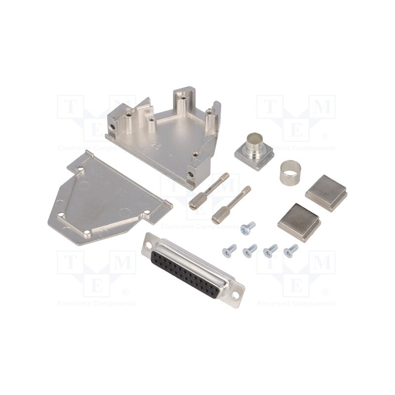 1 pcs x ENCITECH - DCRP25-DBS-CF65-CS80-K - D-Sub, PIN: 25, plug, female, soldering, for cable, black