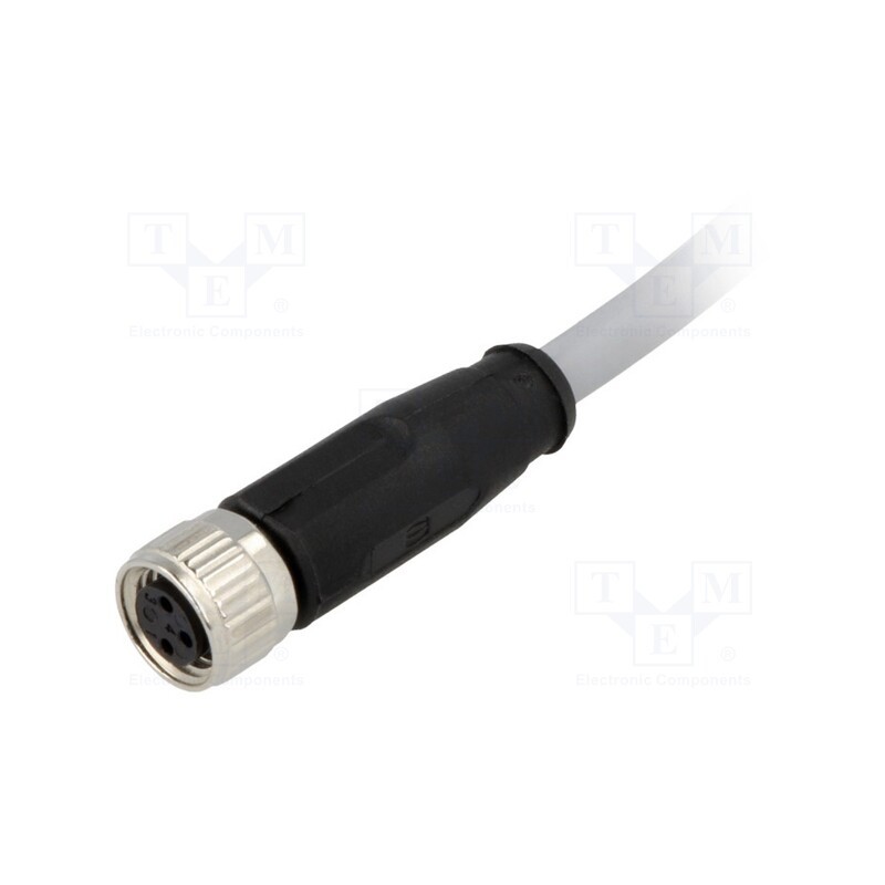 1 pcs x HARTING - 21348100380100 - Connector: M8, female, PIN: 3, straight, with lead, plug, 10m, PVC