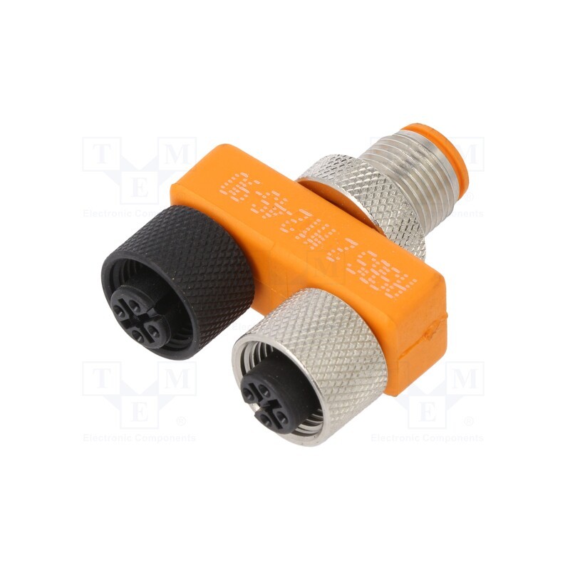 1 pcs x LUMBERG AUTOMATION - 11119 ASBS 2 M12-4S-90 - T adapter, M12 male,M12 female x2, A code-DeviceNet / CANopen