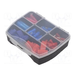 1 set x BM GROUP - BM00110/90 - Kit: splice terminals, insulated, crimped, for cable, 90pcs.