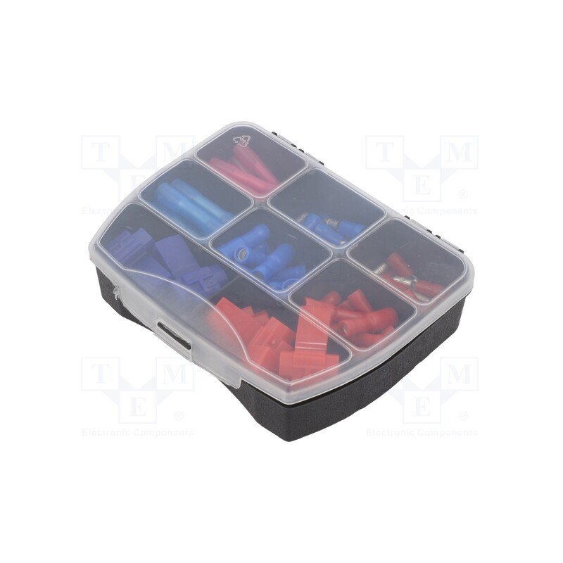 1 set x BM GROUP - BM00110/90 - Kit: splice terminals, insulated, crimped, for cable, 90pcs.