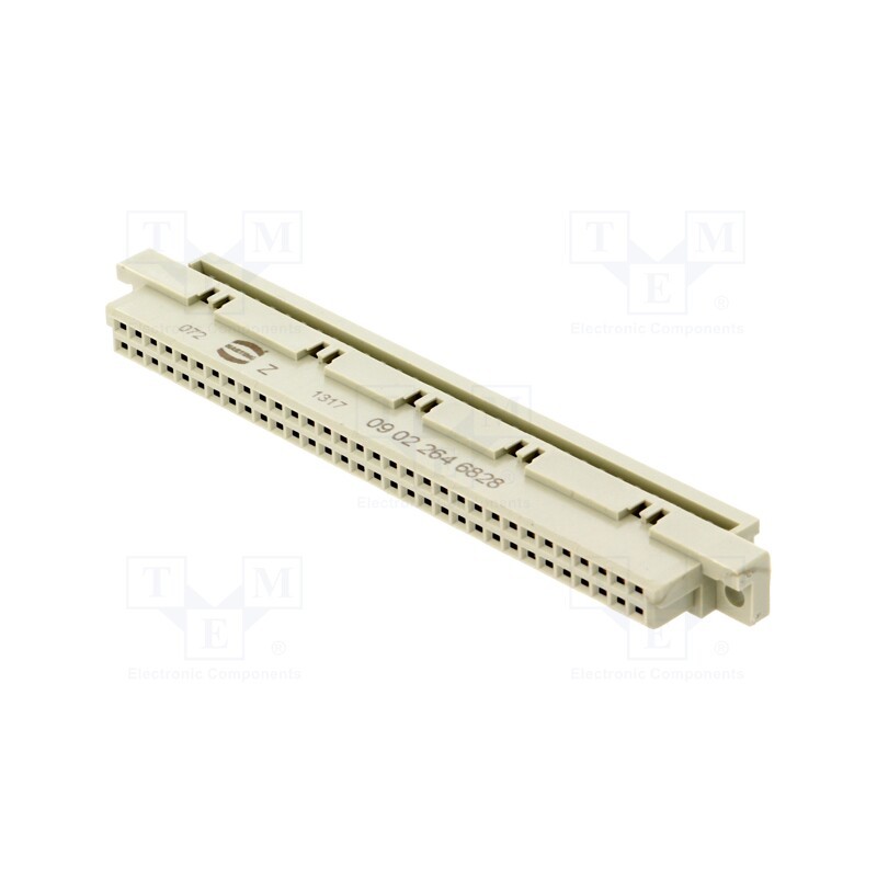 1 pcs x HARTING - 9022646828 - Plug, DIN 41612, type B, female, PIN: 64, a+b, IDC, straight, 2A
