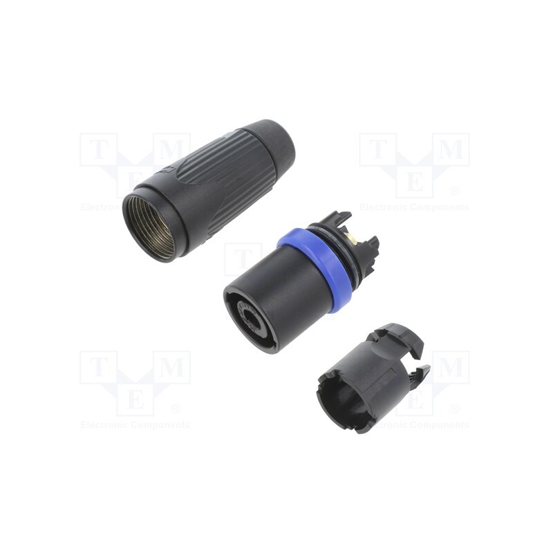 1 pcs x NEUTRIK - NLT4MXX-BAG - Connector: circular, soldering, male, speakON STX, 9÷16mm, 6mm2