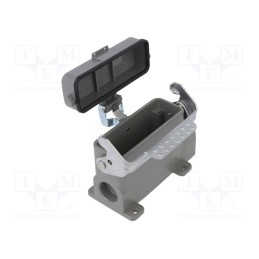 1 pcs x DEGSON ELECTRONICS - D16A-SF-1L-CV-M20 - Enclosure: for HDC connectors, size D16A, with latch, with cover