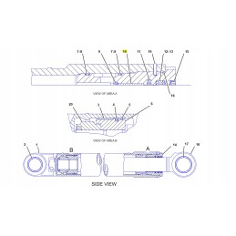 Cat excavator cylinder bearing