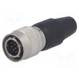 1 pcs x HIROSE - HR10A-10P-12P(73) - Connector: circular, HR10, push-pull, plug, 2A, silver plated, male