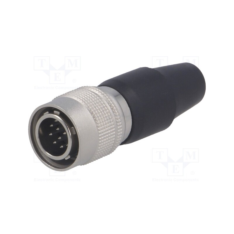 1 pcs x HIROSE - HR10A-10P-12P(73) - Connector: circular, HR10, push-pull, plug, 2A, silver plated, male