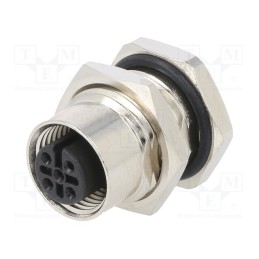 1 pcs x ATTEND - 216A-05FSF - Socket, M12, PIN: 5, female, A code-DeviceNet / CANopen, THT, IPX7