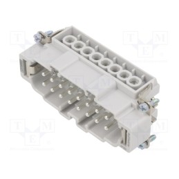 1 pcs x PHOENIX CONTACT - 1648238 - Connector: HDC, male, 500V, 16A, PIN: 16, Layout: 16+PE, 0.5÷2.5mm2