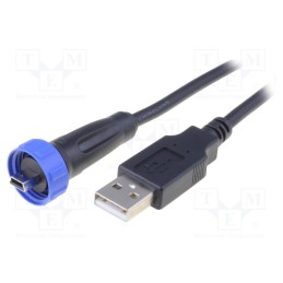1 pcs x BULGIN - PX0441/2M00 - Transition: adapter cable, internal thread, USB Buccaneer, IP68