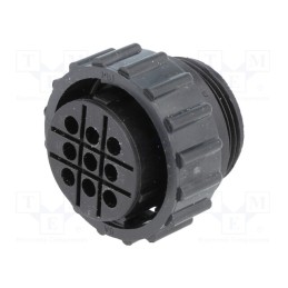 1 pcs x TE Connectivity - 211766-1 - Plug, female, PIN: 9, w/o contacts, CPC Series 1, for cable