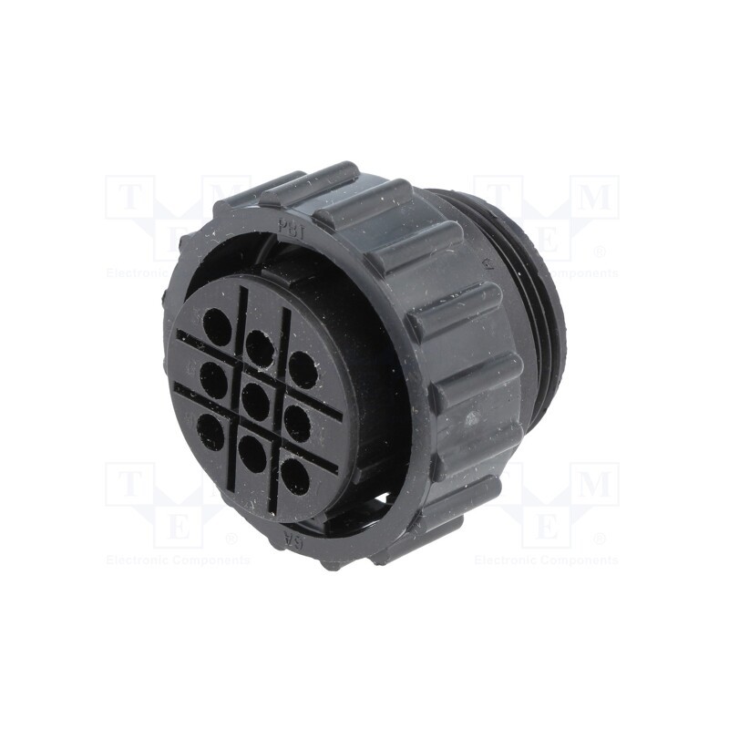1 pcs x TE Connectivity - 211766-1 - Plug, female, PIN: 9, w/o contacts, CPC Series 1, for cable
