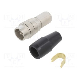 1 pcs x HIROSE - HR10A-10J-12P(73) - Connector: circular, HR10, push-pull, plug, 2A, silver plated, male