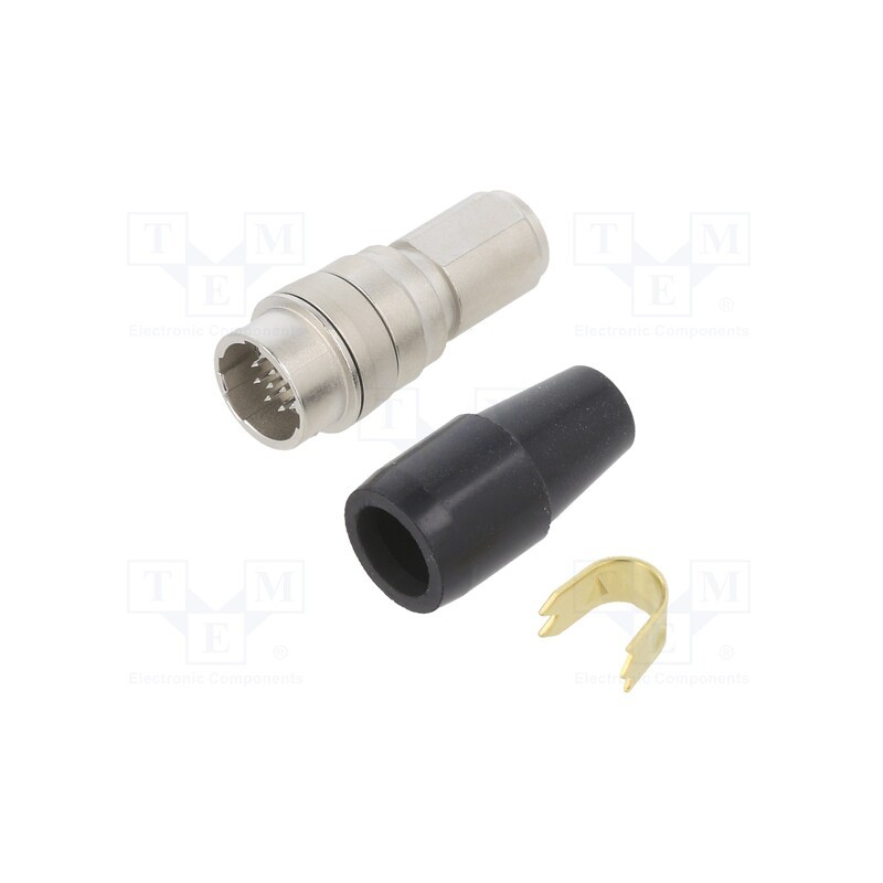 1 pcs x HIROSE - HR10A-10J-12P(73) - Connector: circular, HR10, push-pull, plug, 2A, silver plated, male