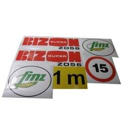 Bison set stickers from 1956