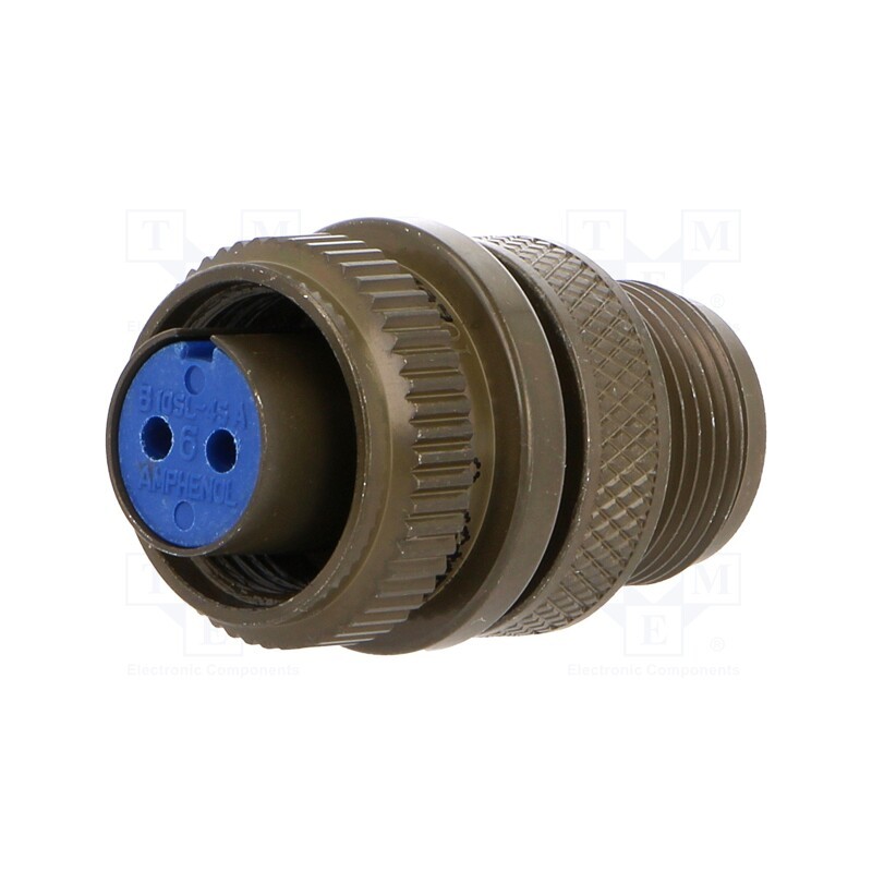 1 pcs x AMPHENOL - 97-3106A-10SL-4S - Connector: circular, size 10SL, 97, aluminium alloy, olive, plug
