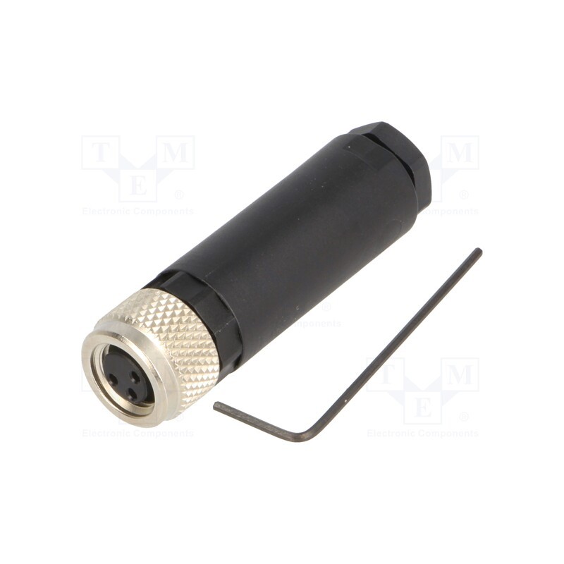 1 pcs x LAPP - 22260125 - Connector: M8, female, PIN: 3, straight, for cable, plug, 4A, IP67