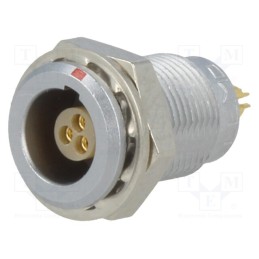 1 pcs x LEMO - EGG.00.303.CLL - Connector: circular, 00, socket, female, PIN: 3, soldering, 3A, IP50
