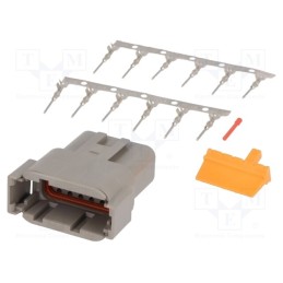 1 pcs x DEUTSCH - S-DTM 04-12 PA - Connector: wire-wire, DTM, male, plug, for cable, PIN: 12, crimped