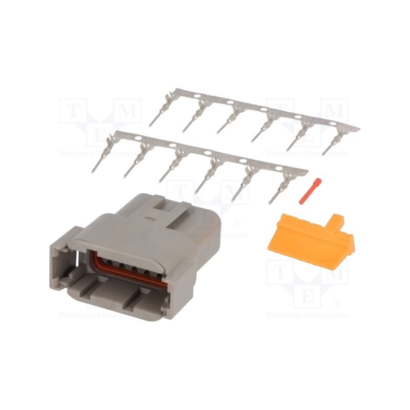 1 pcs x DEUTSCH - S-DTM 04-12 PA - Connector: wire-wire, DTM, male, plug, for cable, PIN: 12, crimped