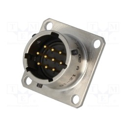 1 pcs x AMPHENOL - PT02A1210P023 - Connector: circular, flange (4 holes),for panel mounting, male