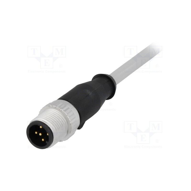 1 pcs x HARTING - 21348400585050 - Plug, M12, PIN: 5, male, A code-DeviceNet / CANopen, 5m, straight
