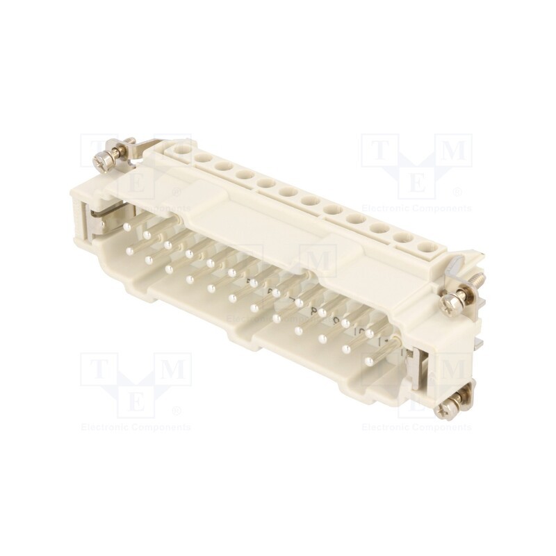 1 pcs x MOLEX - 93601-0307 - Connector: HDC, contact insert, male, S-E, PIN: 24, 24+PE, size 24B