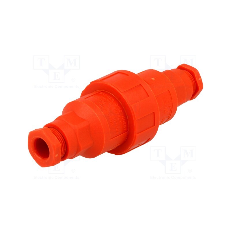 1 pcs x BULGIN - PX0777/OR - Transition: cable joint, screw terminal, Buccaneer, Øcable: 3÷9mm